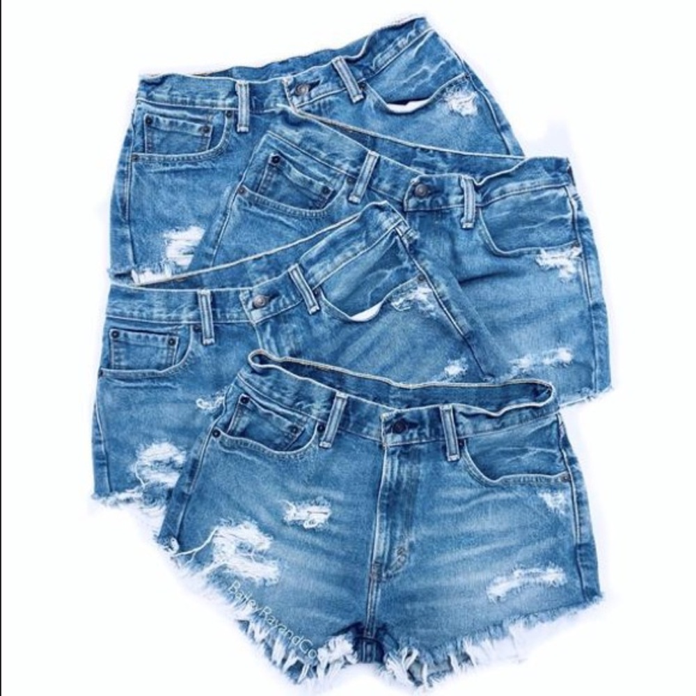 Vintage Levi’s 501 High Waist Jean Shorts - Picture 1 of 5